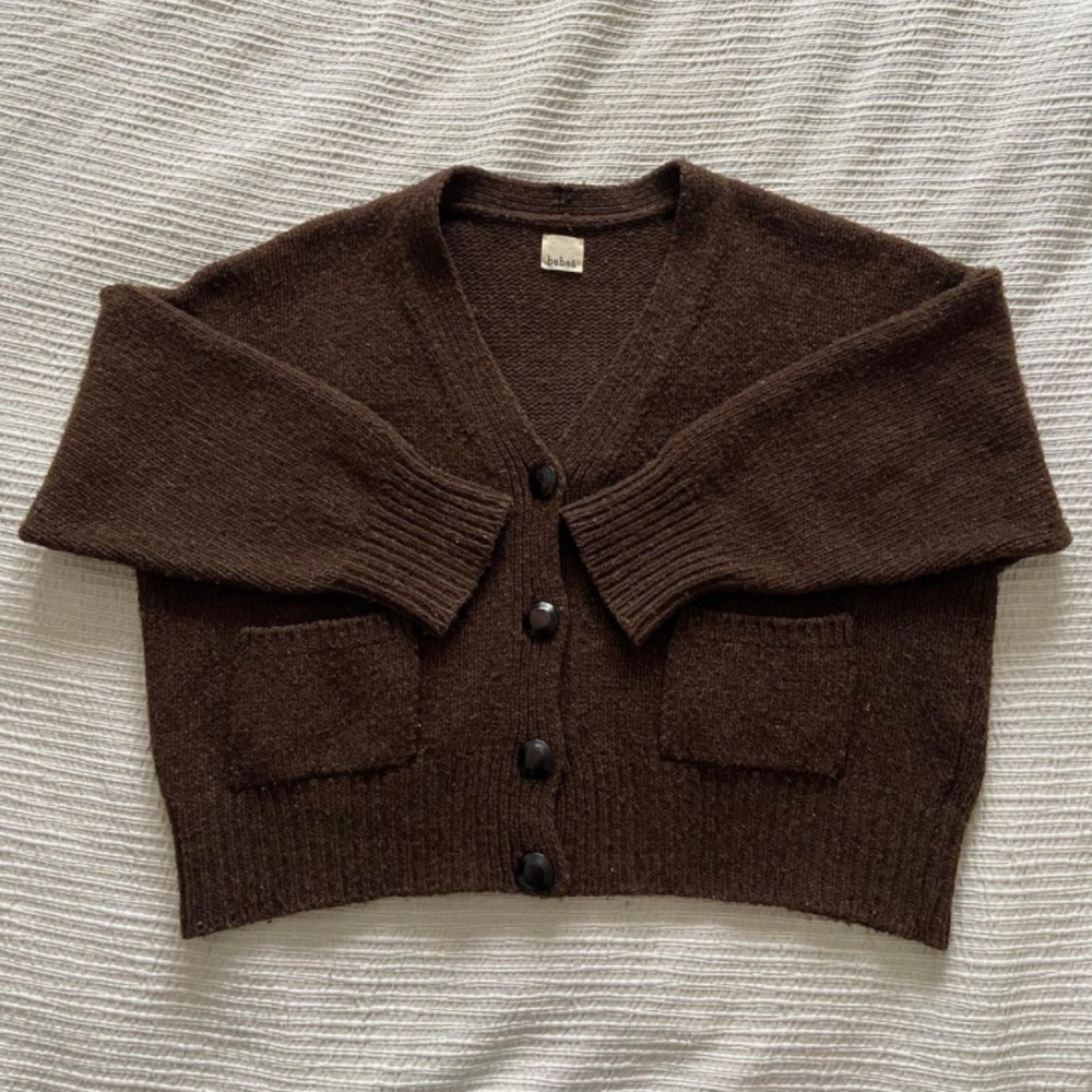 Babaa Wool Cardigan No 17 (Earth)